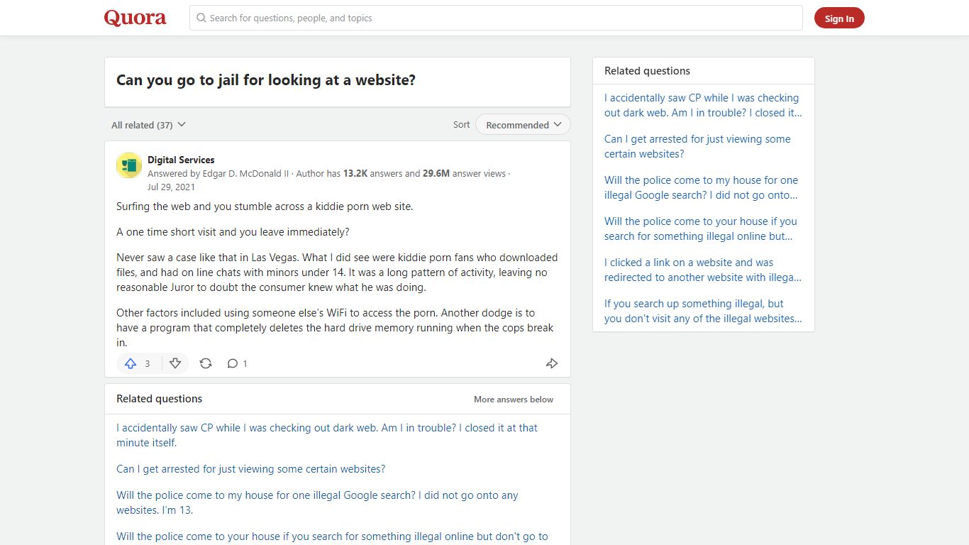 Can you go to jail for looking at a website? - Quora